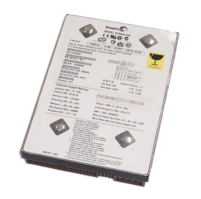 Seagate ST320014A / 9W1021-391 U Series X 20 20Gb 5400Rpm IDE-Ultra ATA-100 2Mb Cache 3.5-Inch Internal Hard Drive