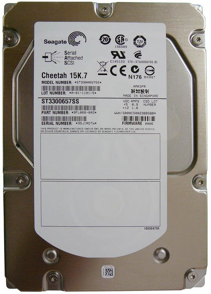 Seagate ST3300657SS Cheetah 15K.7 300Gb 15000Rpm Serial Attached SCSI 6.0Gbps 16Mb Cache 3.5-Inch Internal Hard Drive