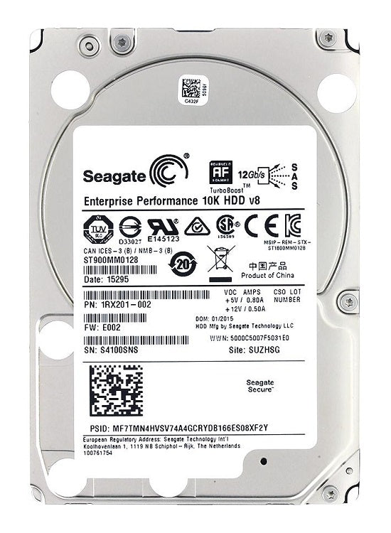 Seagate ST900MM0128 900Gb 10000RPM SAS-III 12.0Gbps 2.5-Inch MLC SFF Hard Drive