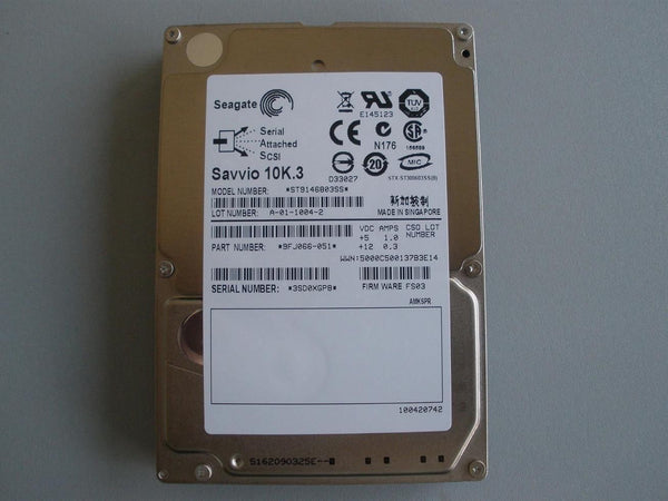 Seagate ST9146803SS Savvio 10K.3 146Gb 10KRpm 16Mb Cache SAS-6.0Gbps 2.5-Inch Internal Hard Drive