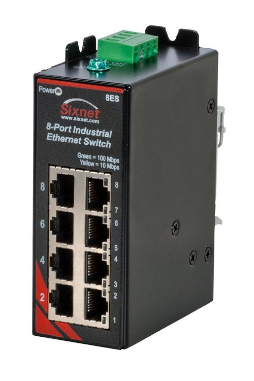 Sixnet SLX-8ES-1 8-Ports Unmanaged Industrial Ethernet Switch