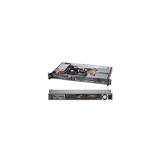 Supermicro CSE-505-203B 200Watts 1U-Rackmount Mini-ITX Black Server SuperChassis