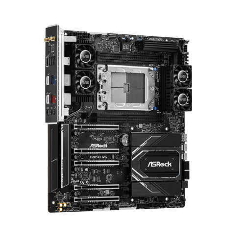 ASRock TRX50 WS Ryzen7000 SocketsTR5 AMDTRX50 256GB DDR5 EATX Motherboard