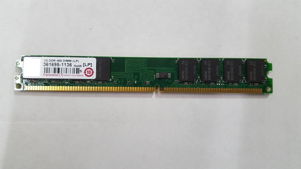 Transcend TS128MLD64V4JL 1Gb 184-Pins PC3200 DDR-400MHz SDRAM Non-ECC Unbuffered Memory Module