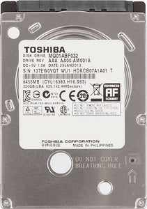 Toshiba MQ01ABF032 320Gb 5400Rpm Serial-ATA 6.0 Gbps 8Mb Cache 2.5-Inch Internal Thin Hard Drive