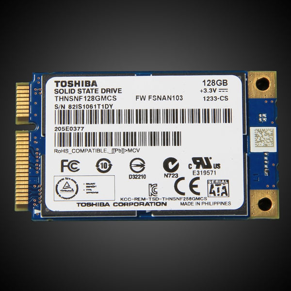 Toshiba THNSNF128GMCS 128Gb PCI-Express mini-SATA 1.8-Inch Internal Solid State Drive (SSD)