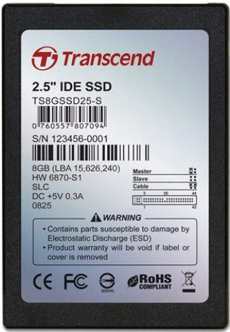 Transcend TS4GSSD25-S 2.5インチPATA SSD SLC Transcend_TS8GSSD25-