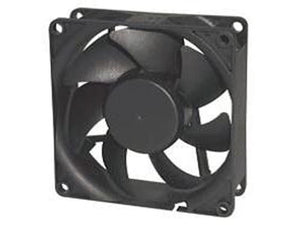 Tubeaxial F8025E12B 12Volts DC 2800Rpm 240mA 46Cfm Ball Bearing Fan