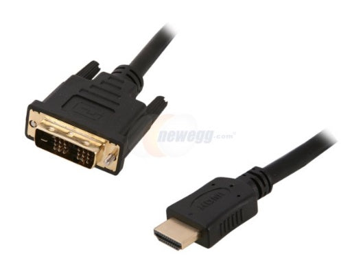 Unirise Usa HDMID-20F-MM (Male to Male) Copper Black 20ft HDMI DVI-D Singlelink Cable