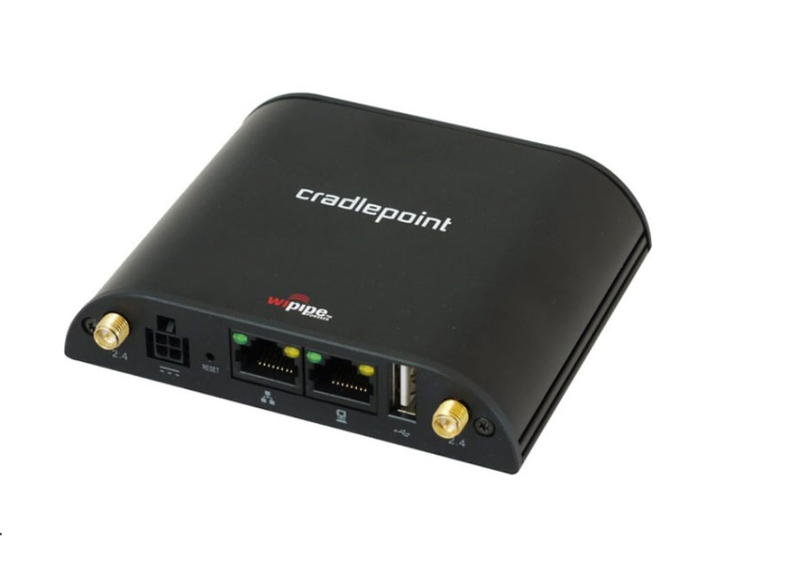 Cradle Point Ibr650Le-Vz 2-Port 4G/3G 50 Mbps Desktop Wireless Router Access
