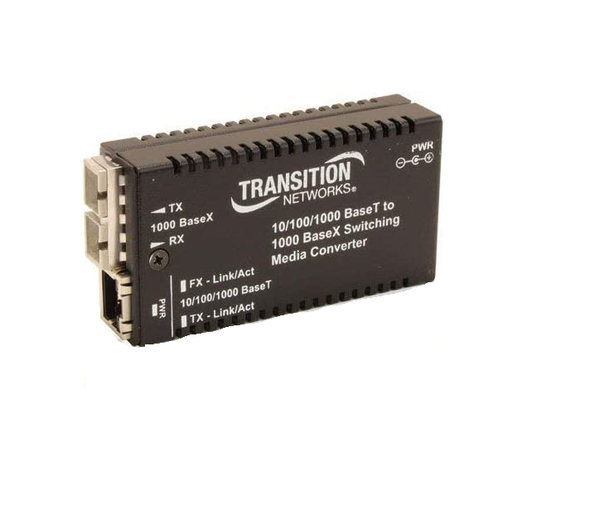 Transition Networks M/Ge-Psw-Sx-01 2 Port Rj45 Ethernet Media Converter Gad