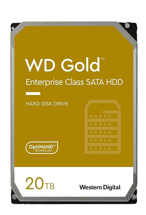 Western Digital WD202KRYZ Gold 20TB 7200RPM SATA 6.0Gbps 3.5-Inch Hard Drive