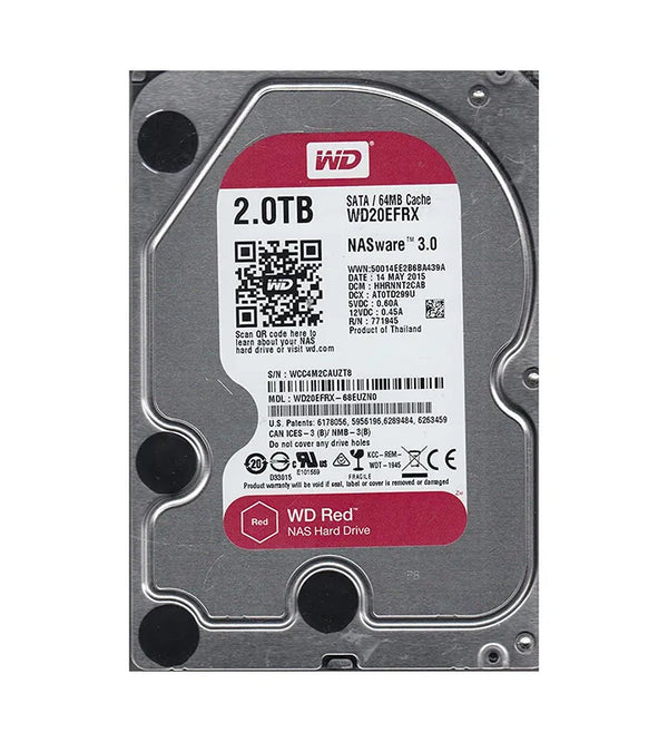 Western Digital WD20EFRX Red 2 2TB 5400rpm SATA/600 3.5-inch Hard Drive