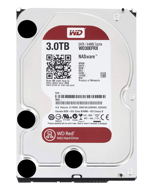 Western Digital WD30EFRX Red NAS 3000GB 5400RPM SATA/600 3.5-inch Hard Drive