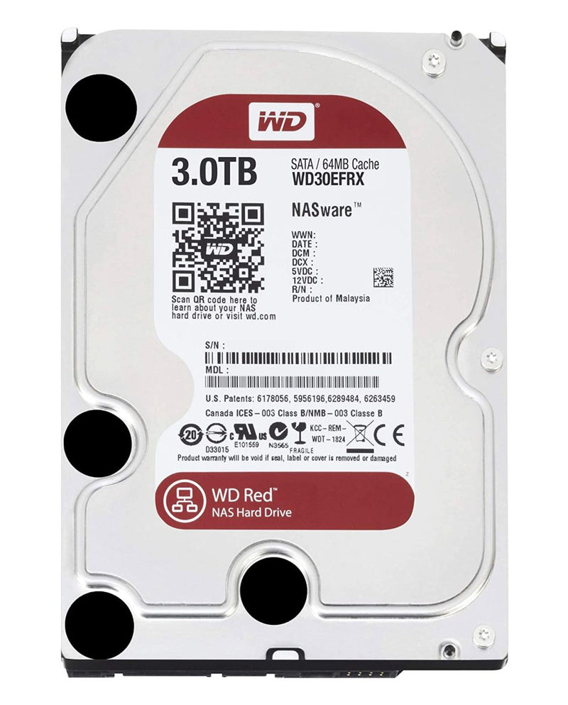 Western Digital WD30EFRX Red NAS 3000GB 5400RPM SATA/600 3.5-inch Hard Drive