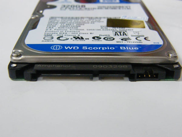 Western Digital Scorpio Blue WD3200BEVT 320GB 5400RPM 8MB Cache 2.5" SATA-300 Notebook Hard Drive