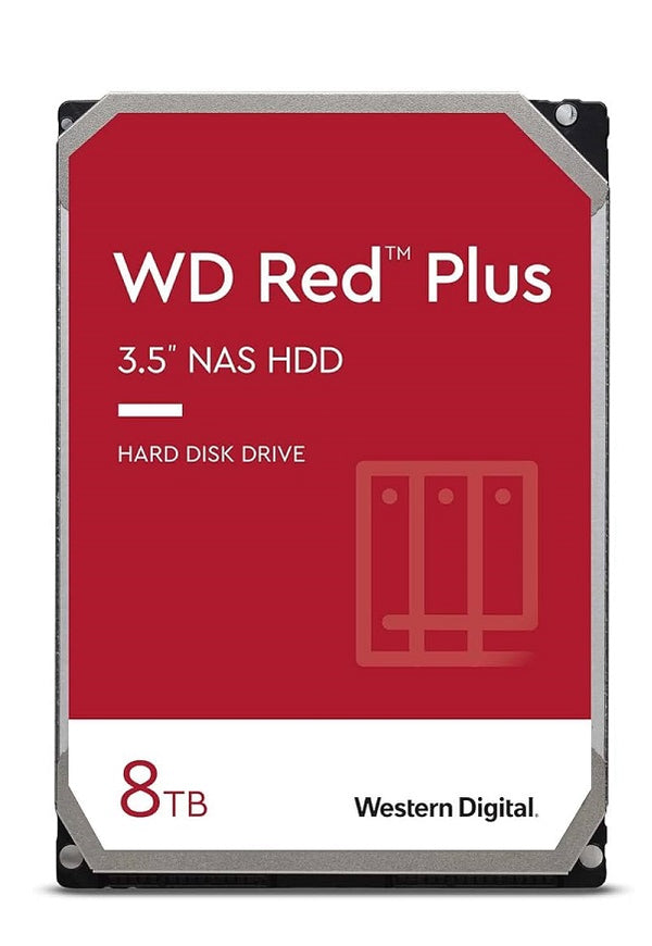 Western Digital WD80EFZZ Red Plus 8TB 5640RPM SATA-6.0Gbps 3.5-Inch Hard Drive