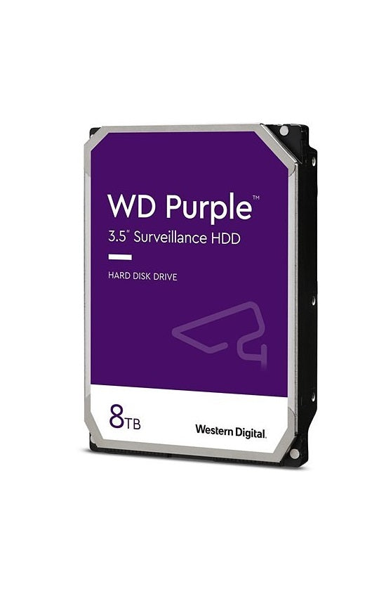 Western Digital WD84PURZ Purple Surveillance 8TB 5640RPM SATA-6.0Gbps 3.5-Inch Hard Drive.