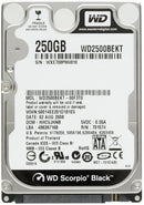 Western Digital WD2500BEKT 250GB 7200RPM 16MB Cache SATA 3.0Gbps 2.5-Inch Hard Drive