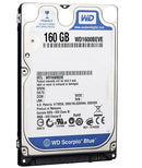 Western Digital WD1600BEVE Scorpio Blue 160Gb 5400RPM 8Mb Cache PATA 2.5-Inch Internal Hard Drive