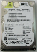 Western Digital WD3200BEKT Scorpio Black 320Gb 7200Rpm SATA-3.0Gbps 16Mb Cache 2.5-Inch Internal Hard Drive