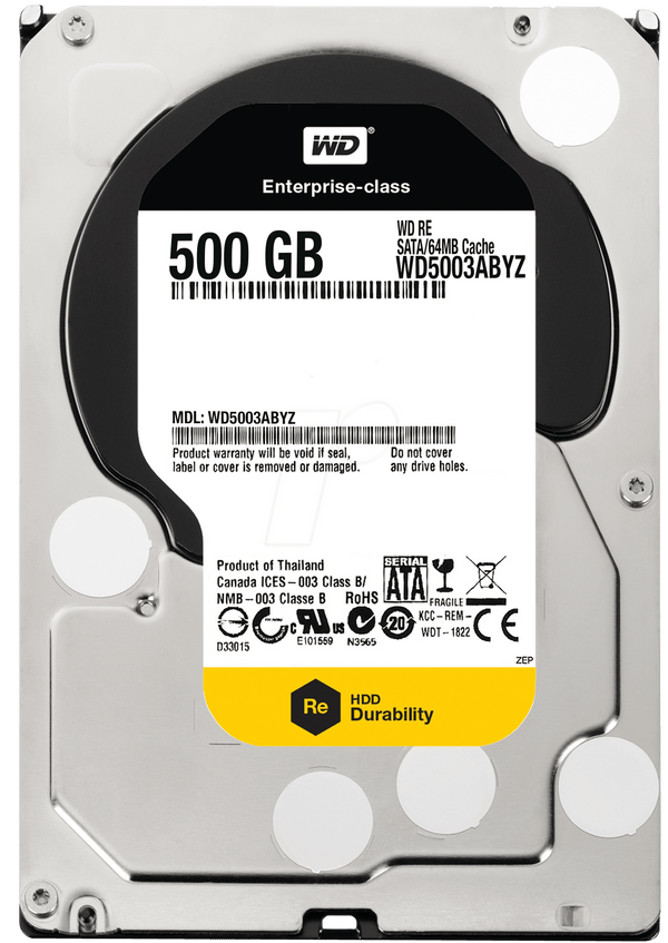 Western Digital WD5003ABYZ WD-Re 500Gb SATA-6.0Gbps 3.5-Inch Enterprise Hard Drive
