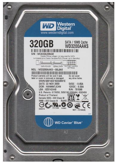Western Digital WD3200AAKS WD Blue 320GB SATA 3.5-Inch Hard Drive