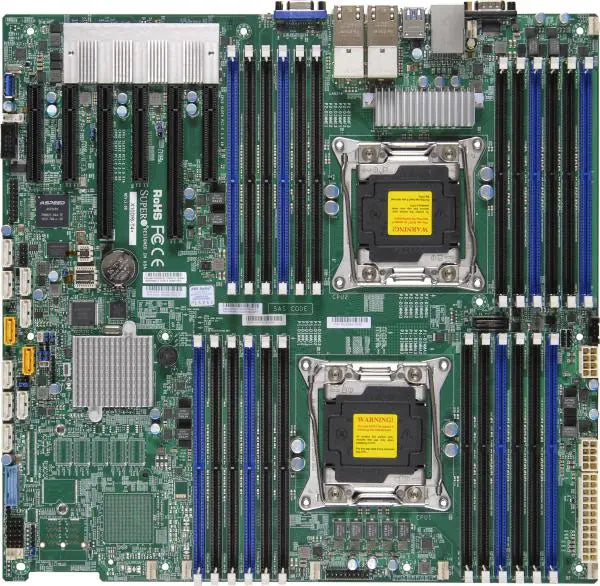Supermicro X10DRI-T4+ Intel C602 R3LGA2011-Socket DDR4-2400MHz E.E.ATX Motherboard