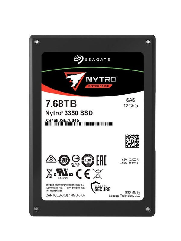 Seagate Xs7680Se70045 Nytro 3350 7.68Tb Sas 12Gbps 2.5-Inch Solid State Drive Ssd Gad