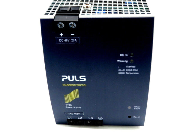 Puls XT40.482 Semi-Regulated 3-phase 48V 20A 960W DIN-Rail Power Supply