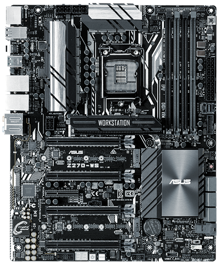 Asus Z270-WS Intel Z270 H4LGA1151-Socket DDR4-3866MHz ATX Motherboard