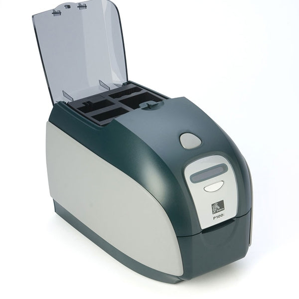 Zebra P100I-000UC-ID0 300dpi Colored 110-220Volts AC Thermal Transfer Card Printer