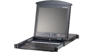 Aten KL1508AM 8-Port 17-Inch Dual Rail LCD Cat 5 with Daisy-Chain KVM Switch
