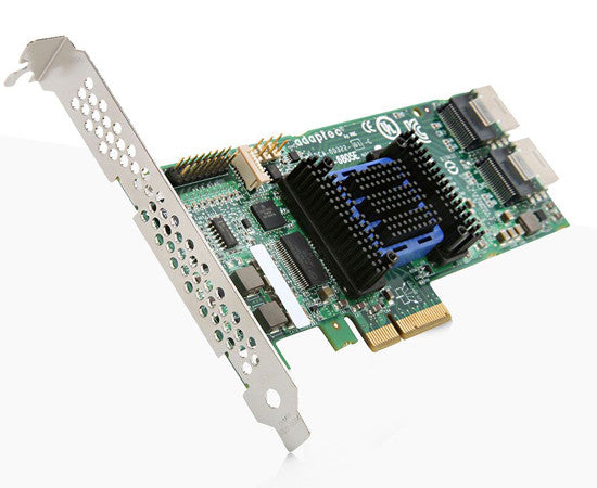 Adaptec 2270200-R 6445 Single 8-Ports (4 internal,4 external) PCI-Express 2.0 x8 Plug-in SAS-6.0Gbps Raid Controller Card