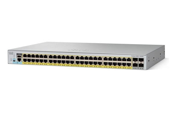 Cisco WS-C2960L-48PS-LL 48-Ports Managed Rack Mountable Switch
