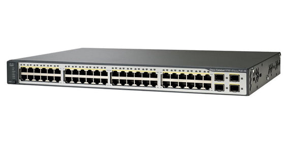 Cisco WS-C3750V2-48PS-E Catalyst 3750V2 48-Ports Managed Network Switch