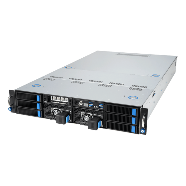 ASUS ESC4000A-E12 2U GPU Server – AMD EPYC 9354, 4× NVIDIA RTX Pro 6000 Blackwell, 256GB RAM, 1TB NVMe – Fully Configured & Ready for Deployment