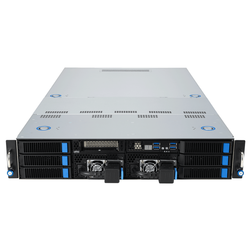 ASUS ESC4000A-E12 2U GPU Server – AMD EPYC 9354, 4× NVIDIA RTX Pro 6000 Blackwell, 256GB RAM, 1TB NVMe – Fully Configured & Ready for Deployment