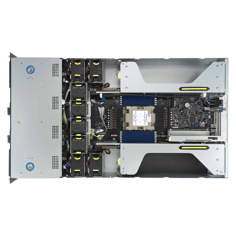 ASUS ESC4000A-E12 2U GPU Server – AMD EPYC 9354, 4× NVIDIA RTX Pro 6000 Blackwell, 256GB RAM, 1TB NVMe – Fully Configured & Ready for Deployment