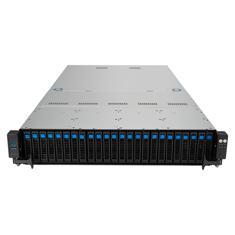 ASUS RS520A-E12-RS24U 2U Storage Server with 16-Core AMD EPYC, 32GB DDR5, 480GB SSD - Fully Customizable