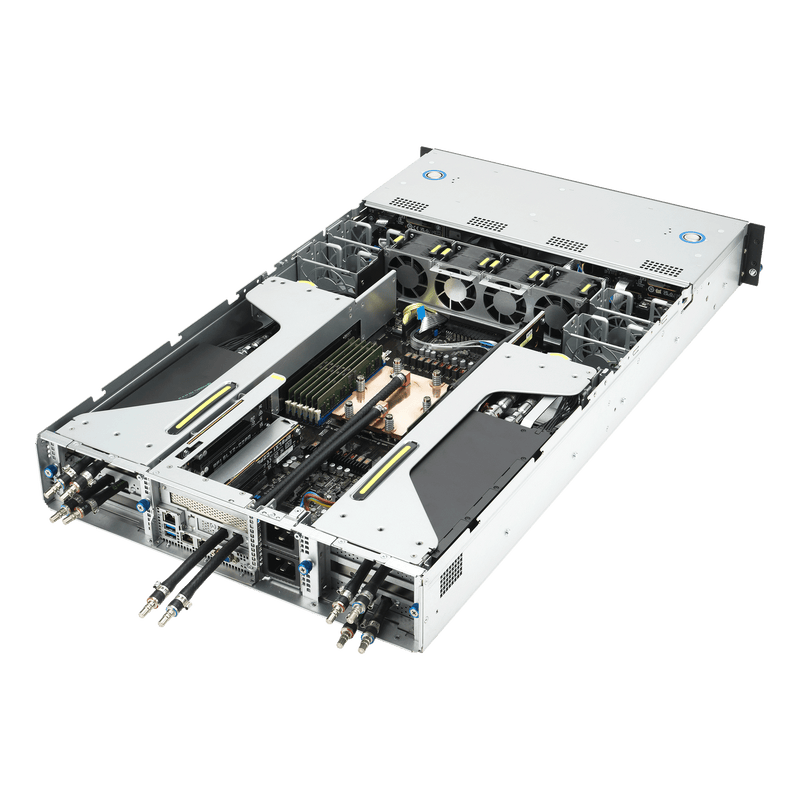 ASUS ESC4000A-E12 2U GPU Server – AMD EPYC 9354, 4× NVIDIA RTX Pro 6000 Blackwell, 256GB RAM, 1TB NVMe – Fully Configured & Ready for Deployment