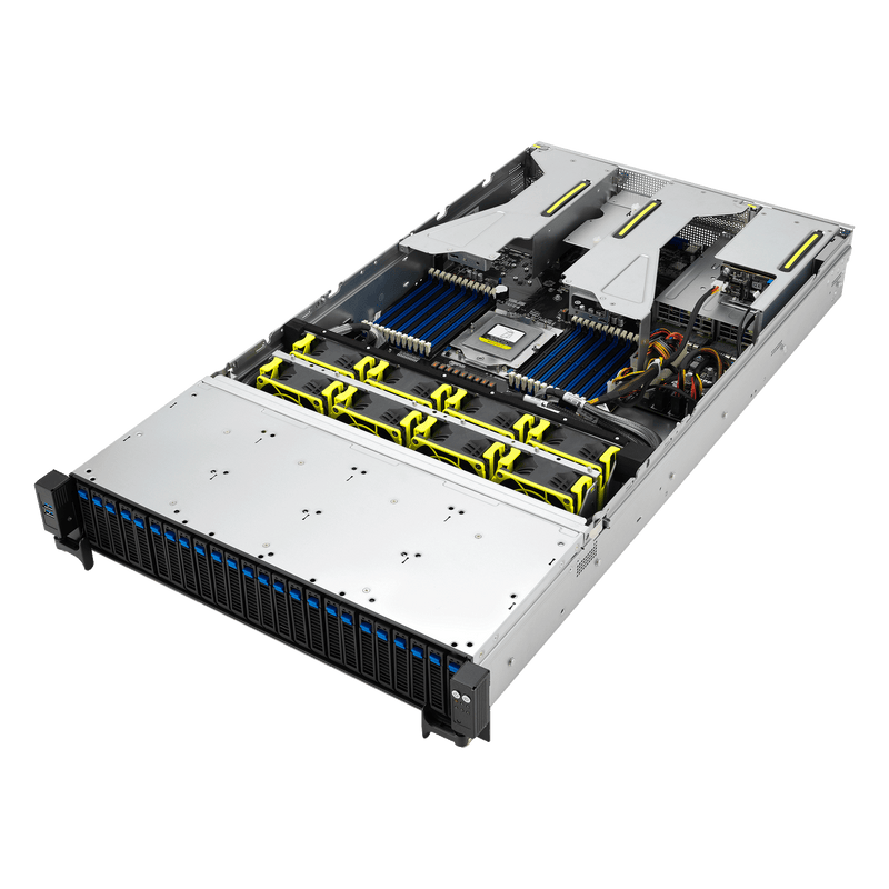 ASUS RS520A-E12-RS24U 2U Storage Server with 16-Core AMD EPYC, 32GB DDR5, 480GB SSD - Fully Customizable