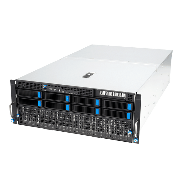 Asus ESC8000A-E12 4U Enterprise Server with 16-Core AMD Epyc 32GB DDR5 - Front View