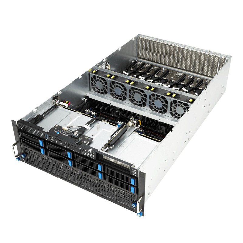Asus ESC8000A-E12 4U Enterprise Server with 16-Core AMD Epyc 32GB DDR5 - Internal Components