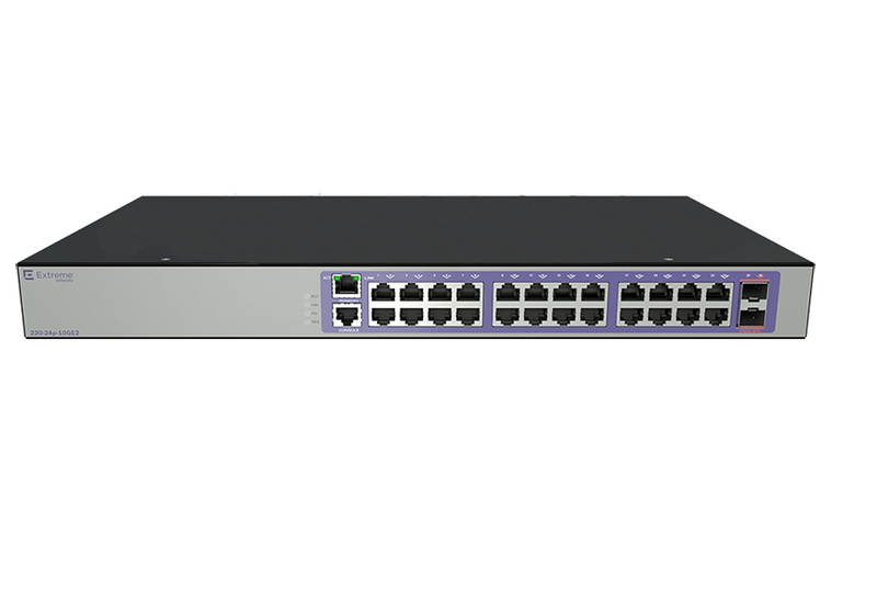 Extreme Networks 220-24T-10GE2 / 16562 24-Ports Layer 3 Managed Rack-Mountable Switch