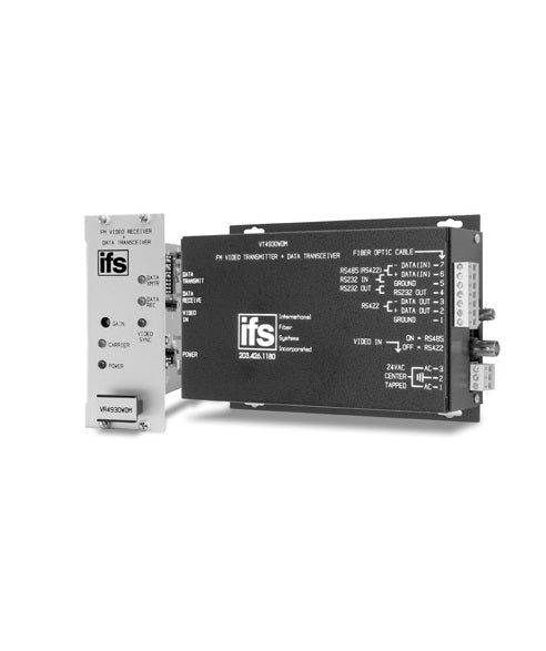 GE Security FM Video Receiver / Data Transceiver SM Laser 1 Fiber VR4930WDM