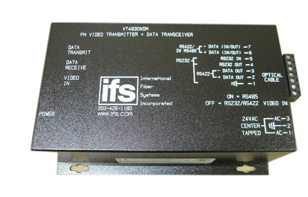 GE Security FM Video Transmitter Single Fiber 24VDC  VT4930WDM 
