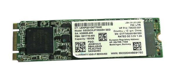 インテル Intel SSD 180GB SSDSCKJF180A5H REF [M.2 2280 SATA MLC 健康状態88%]
