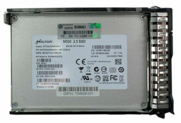 HP 734526-B21 Value Endurance 960Gb SATA-6Gbps 2.5-Inch MLC Solid State Drive