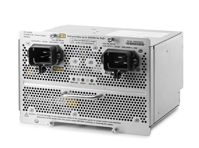 HP J9830A 5400R 120-230VAC 2750Watt PoE+ ZL2 Power Supply